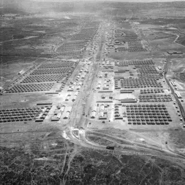 Aerial view of Camp Calas